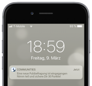 Mitarbeiter Community App Push Nachrichten